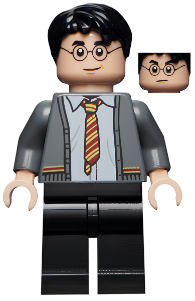 Минифигурка Lego Harry Potter Harry Potter - Gryffindor Cardigan Sweater, Shirt with Wrinkles hp238 N